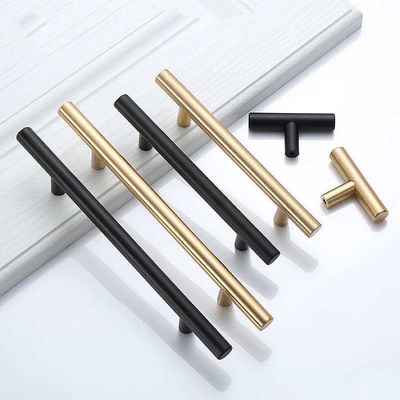 Furniture Hardware Restoration - الحديثة الذهب نحى مستقيم دولاب مقابض