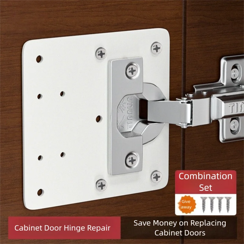 Cabinet Hinge Overlay - طقم إصلاح مفصلات الخزائن، لوحة تثبيت