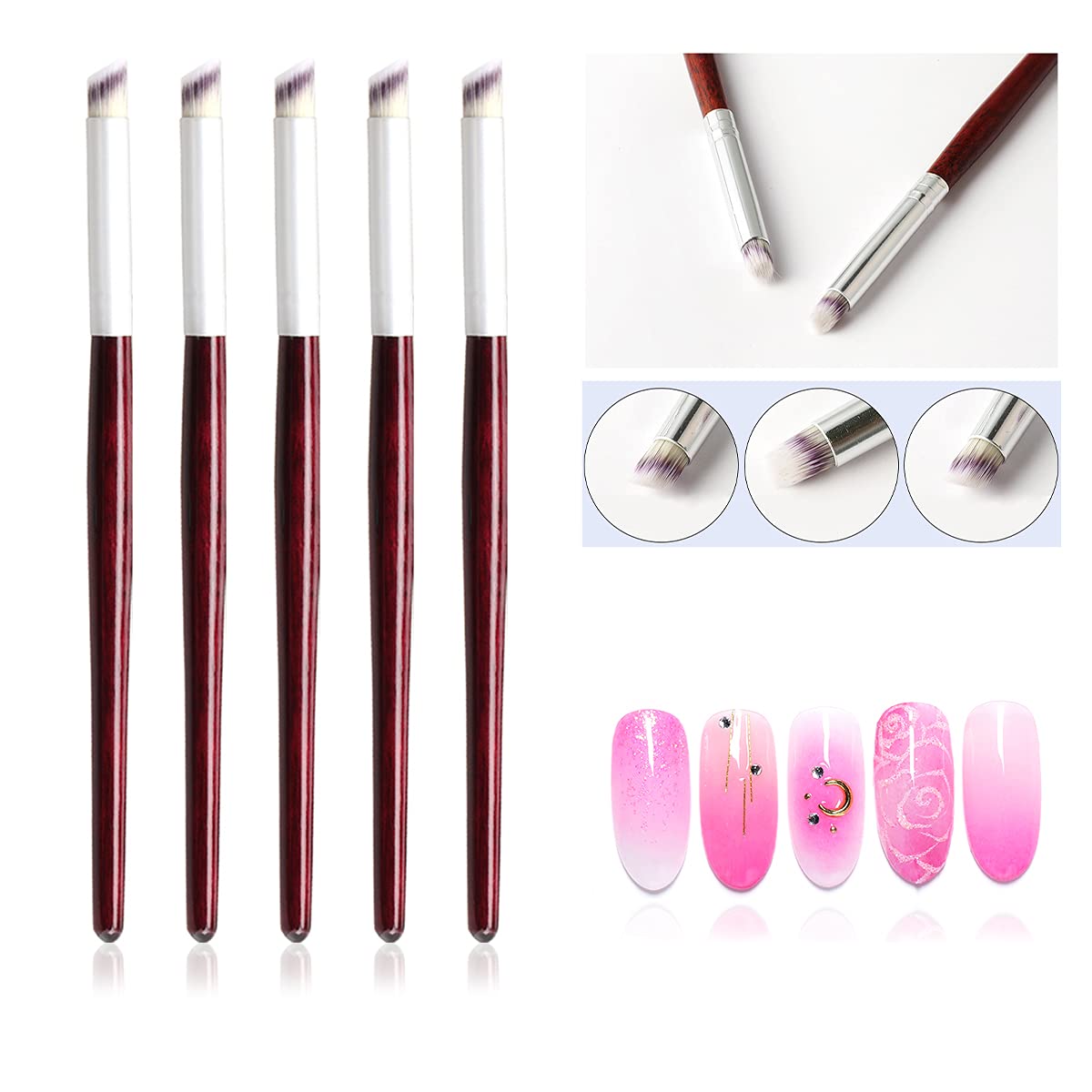 Furniture Hardware Nails - مجموعة فرش أظافر خشبية للرسم المتدرج