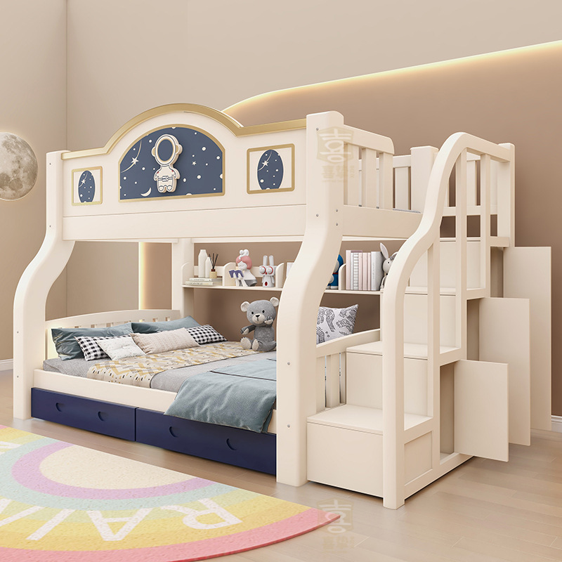 Furniture Hardware Lowes - سرير خشبي صلب من طبقتين، سرير