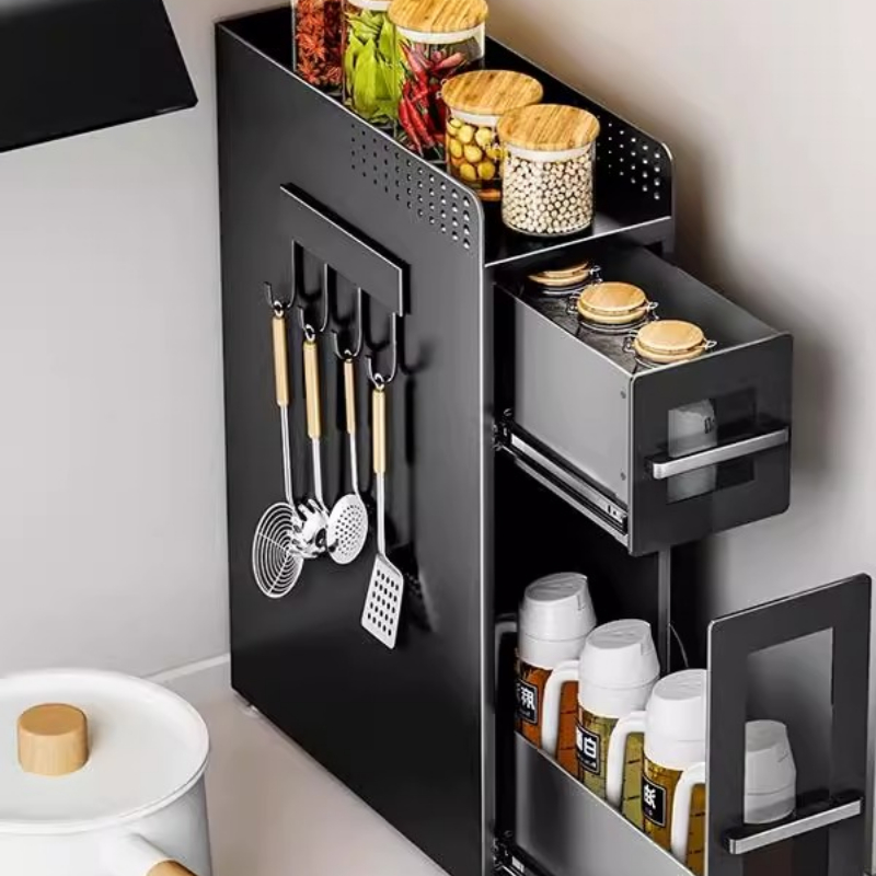 Cabinet Hinge Overlay - منظم سحب لرف التوابل الزاوية -