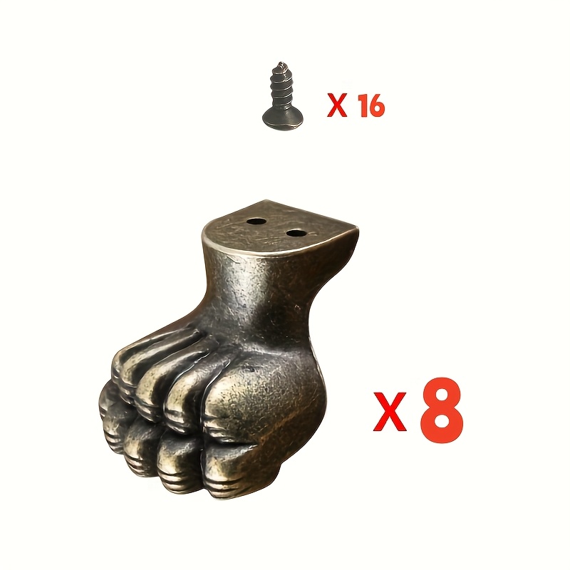 Cabinet Hinge Overlay - 8 قطع من حوامل المجوهرات النحاسية