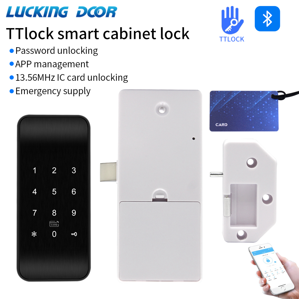 Furniture Hardware Latch - TTLOCK 13.56Mhz بصمة قفل للدرج الأثاث
