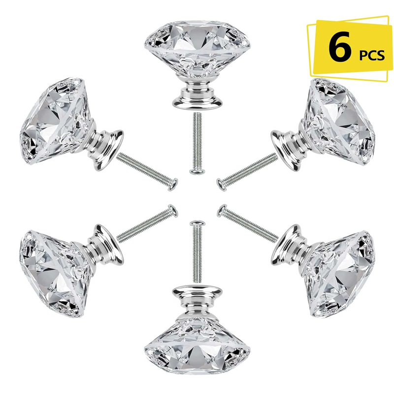 Furniture Hardware Latch - 6 قطع مقابض خزائن مع براغي،