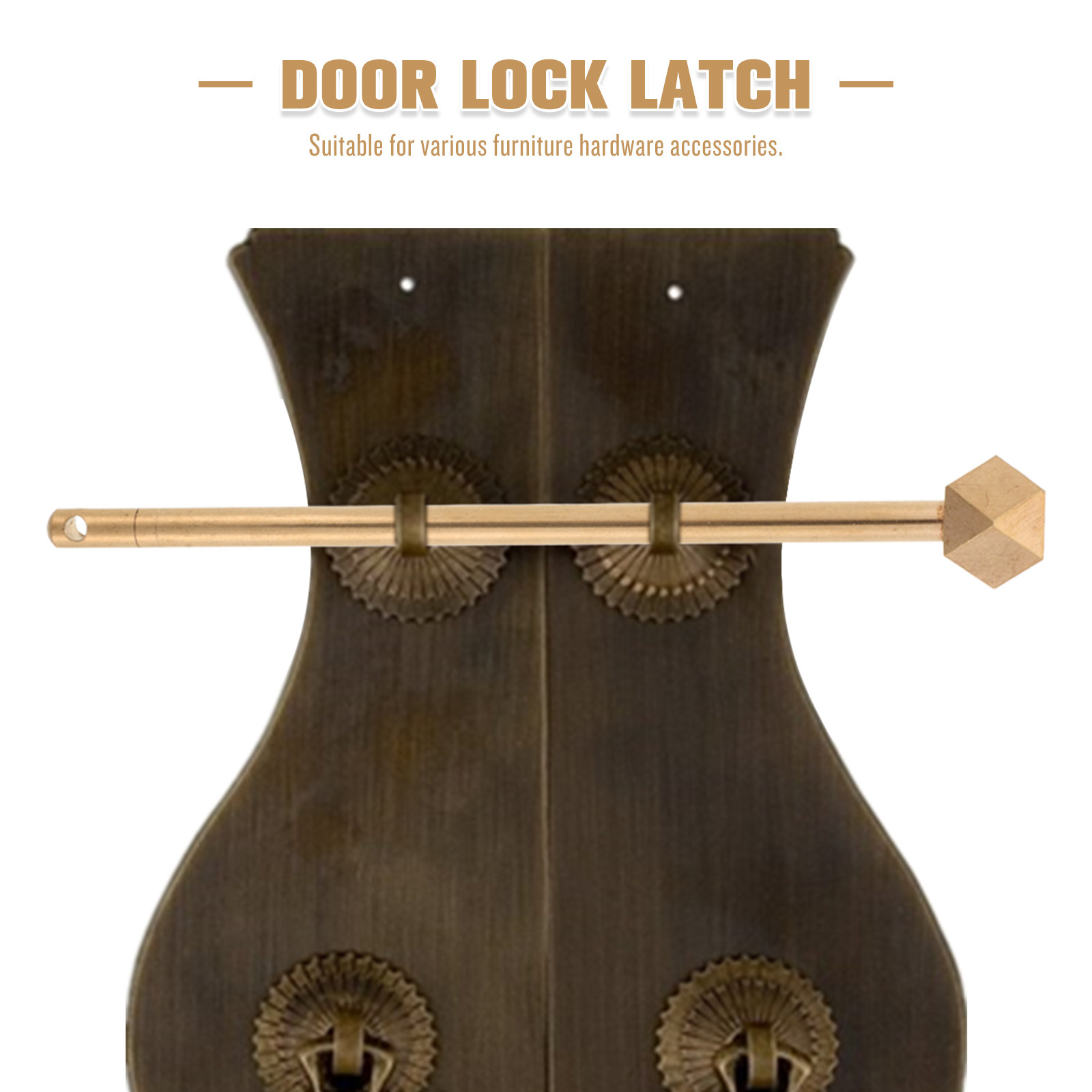 مسمار قفل نحاسي تقليدي للأبواب - مراجعة Furniture Hardware Latch وسعره