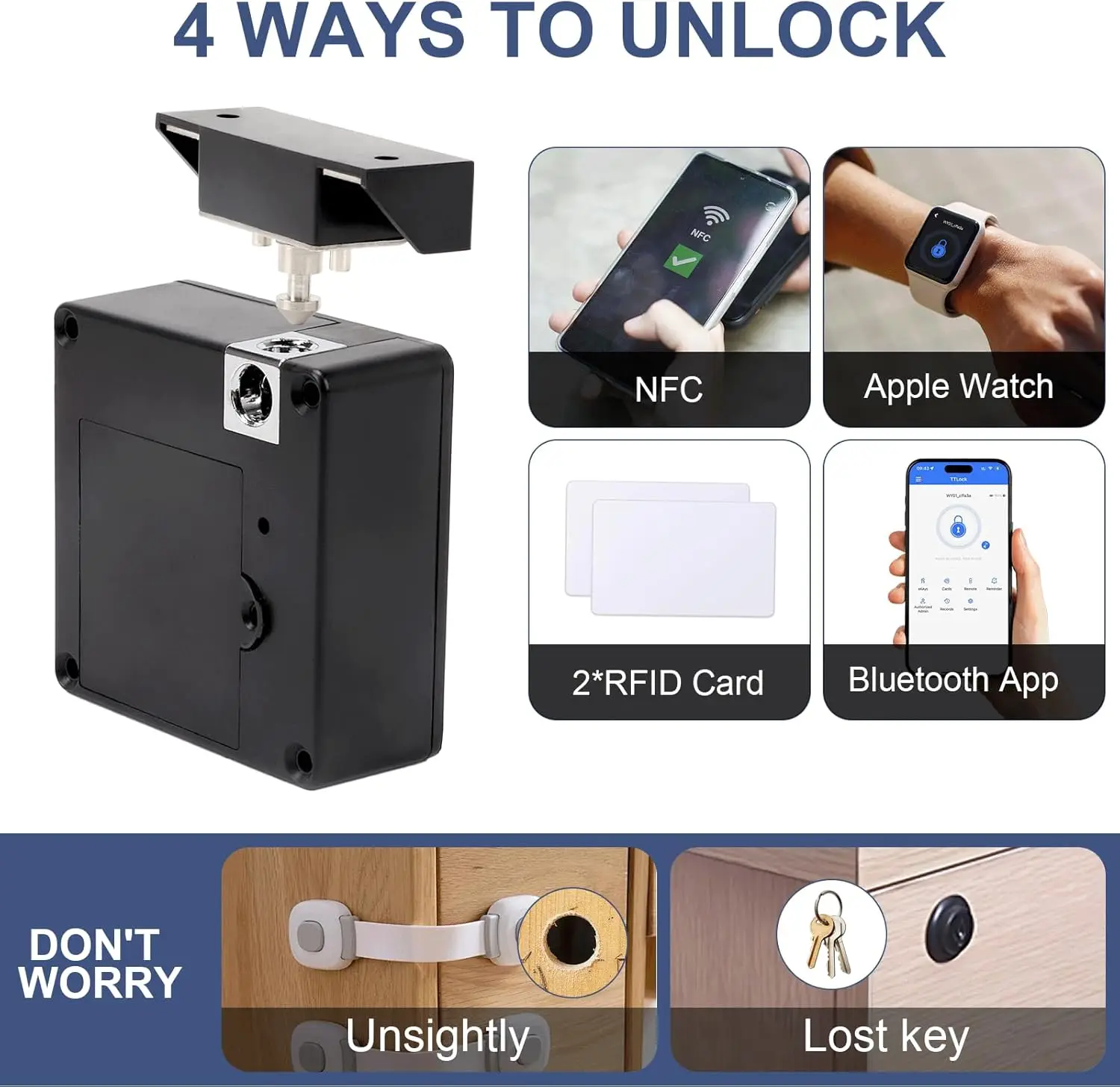 قفل إلكتروني ذكي للهواتف المحم - مراجعة Furniture Hardware Latch وسعره