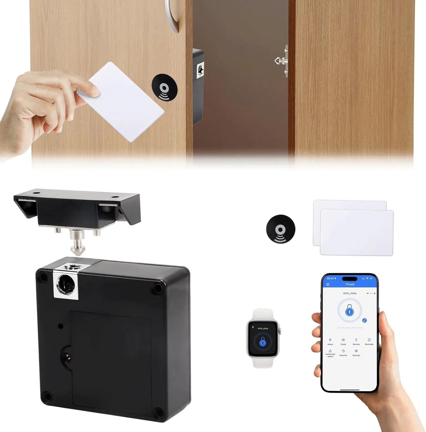 قفل إلكتروني ذكي للهواتف المحم - مراجعة Furniture Hardware Latch وسعره