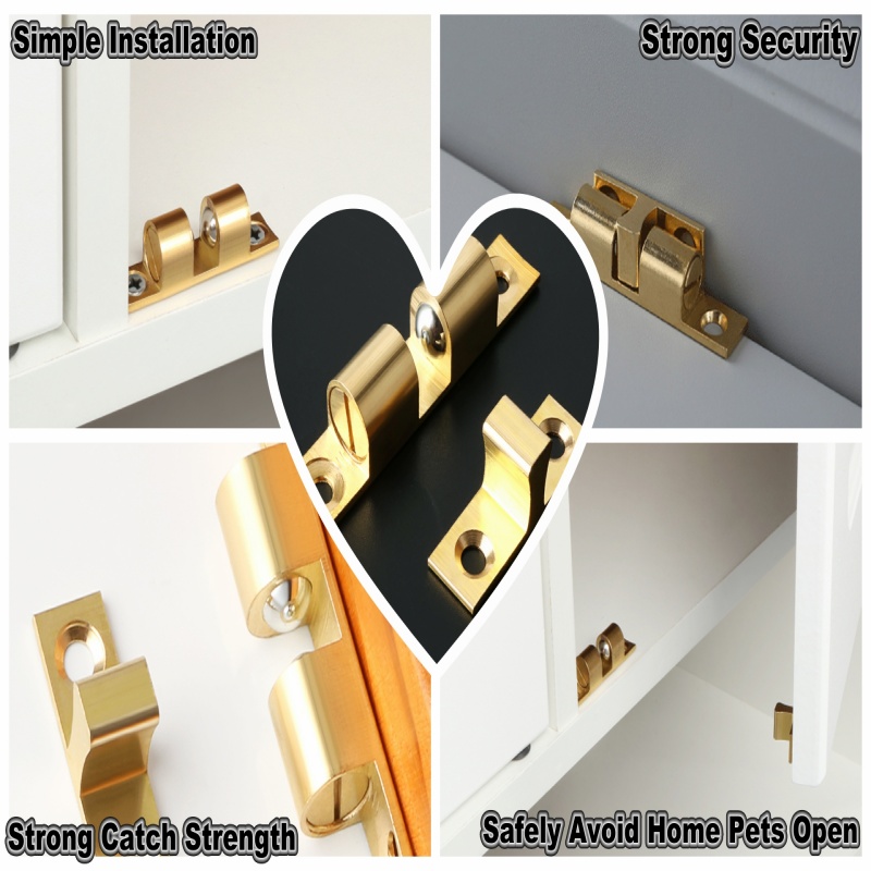 3/6 قطعة خزانة باب الكرة الصيد - مراجعة Furniture Hardware Latch وسعره