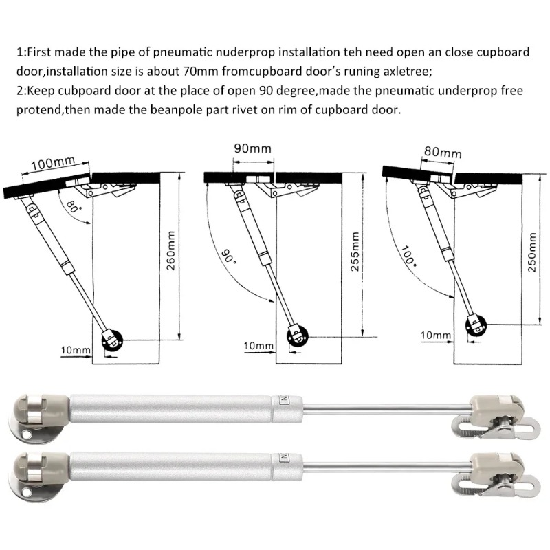 2 قطعة 20/60/100N/150N الأثاث  - مراجعة Cabinet Hinge Overlay وسعره