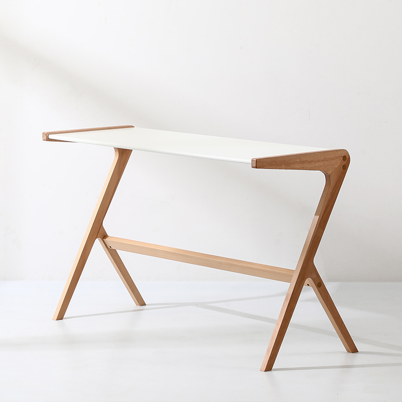 مكتب دراسة خشبي صلب بتصميم نور - مراجعة Japanese Furniture Hardware وسعره