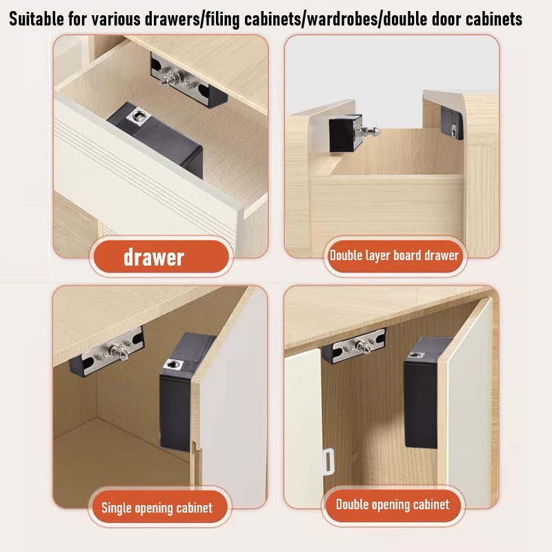 Tuya قفل باب الخزانة الذكي بدو - مراجعة Furniture Hardware Latch وسعره